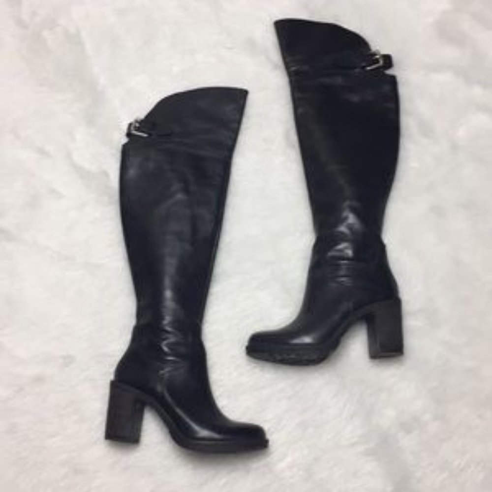 Donald Pliner Taria over the knee boots black sz 5